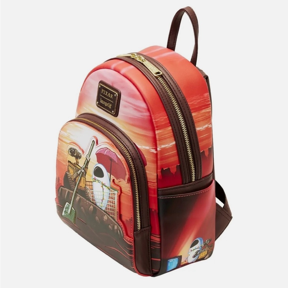 Loungefly PIXAR MOMENTS WALL E DATE NIGHT MINI BACKPACK.
*NEW* - Picture 5 of 8